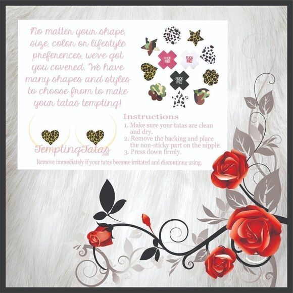 💋 Nipple Covers ❤️ Sexy Pasties 🔥 Breast Petals - Picture 4 of 9